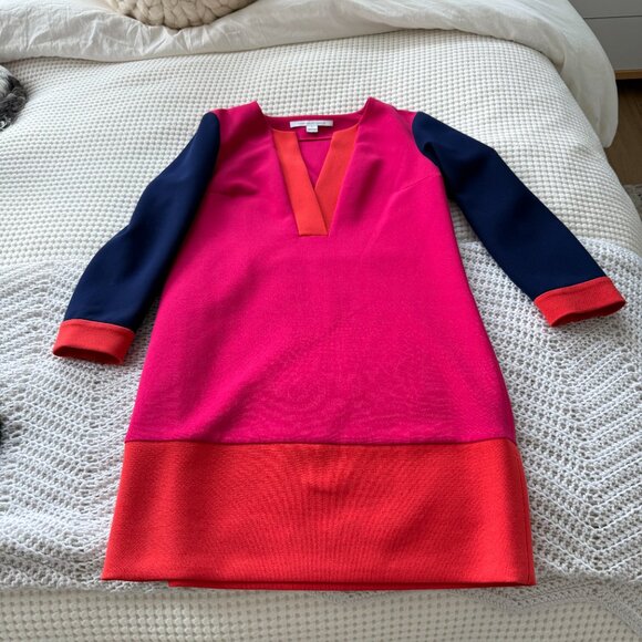 DvF ColorBlock Dress (Size 6 Never Worn Like New) - Picture 7 of 13